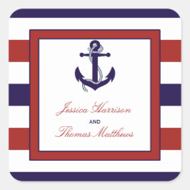 Röda och marinens flotta, flotta, flodmynning i Br Fyrkantigt Klistermärke