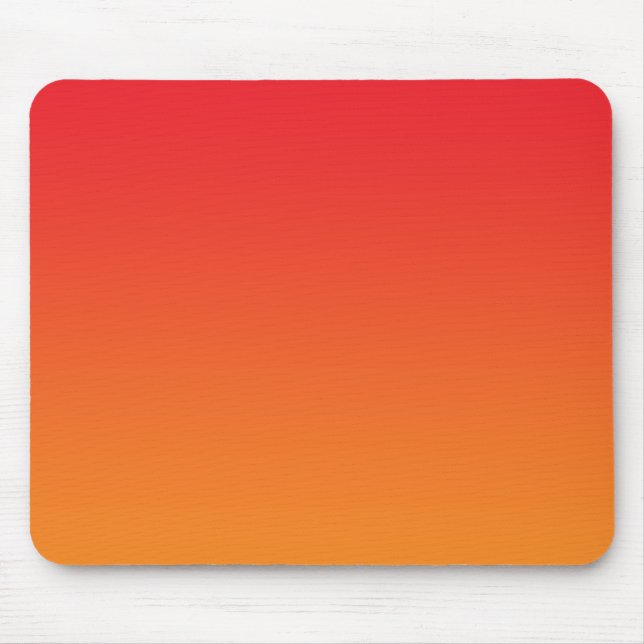 "Röda och orange Ombre", Musmatta (Framsidan)