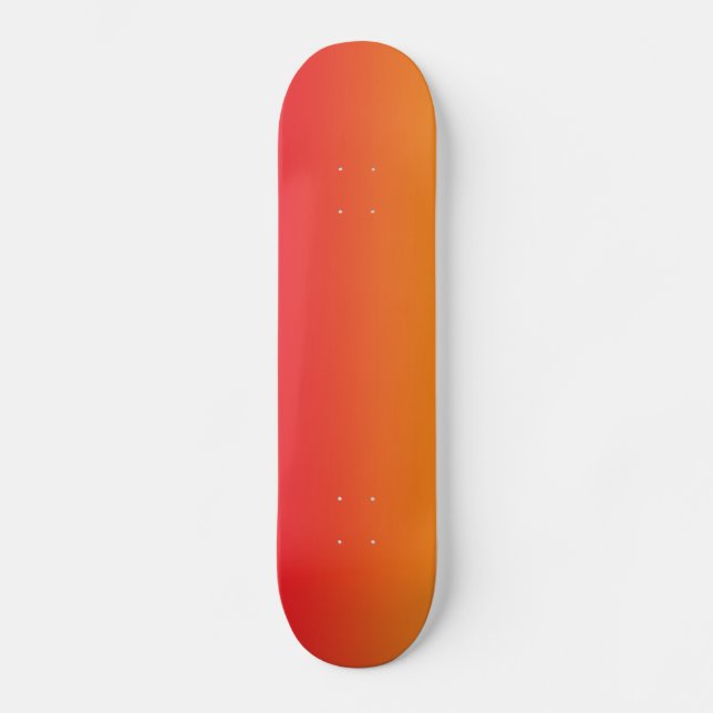 Röda och orange Ombre Skateboard Bräda 21,5 Cm (Framsida)