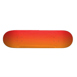 Röda och orange Ombre Skateboard Bräda 21,5 Cm