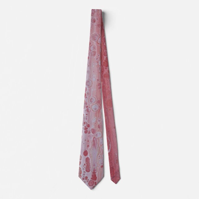 Röda och rosa fläckar  slips (Framsida)