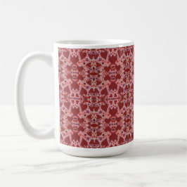 Röda och Rosa Hearts Kaffemugg