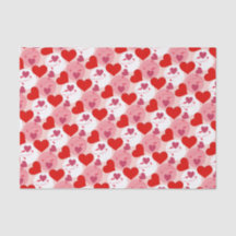 Röda och Rosa Hearts Valentines day Mönster Romant