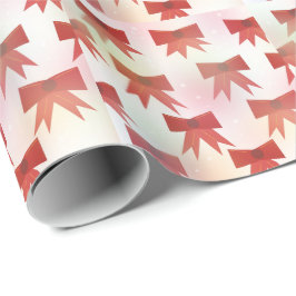 Röda och rosa julbågar presentpapper