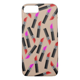 Röda och rosa läppstift. Makeupkonstnär