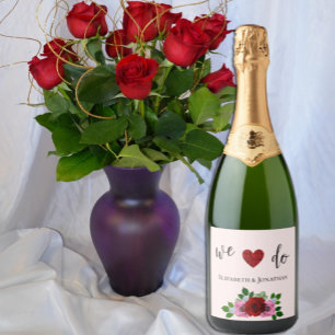 Röda och Rosa ros Bröllop