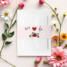 Röda och Rosa ros Bröllop