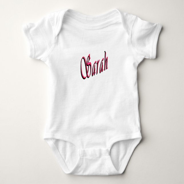 Röda Och Rosa Sara Namn, T Shirt (Framsida)