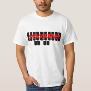 Röda och svart nycklar för StenographerSteno T Shirt