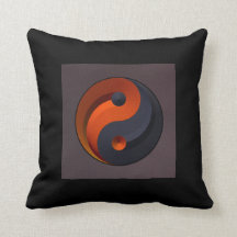 Röda och svart Yin Yang kudder!