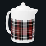Röda och svarta fläckar<br><div class="desc">Djuprött och svart plaid mönster.</div>
