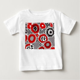 Röda och svarta prickar t shirt