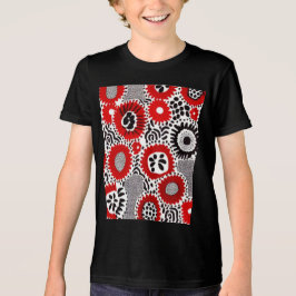Röda och svarta prickar t shirt