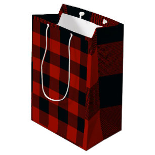 Röda och svarta rutiga rutor Buffalo Plaid