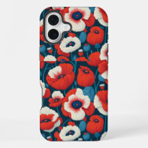 Röda och vita blommor partner