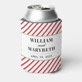 Röda och vita Candy cane Rand Bröllop