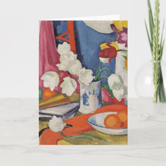 Röda och vita droppar | Samuel John Peploe Kort (Framsida)