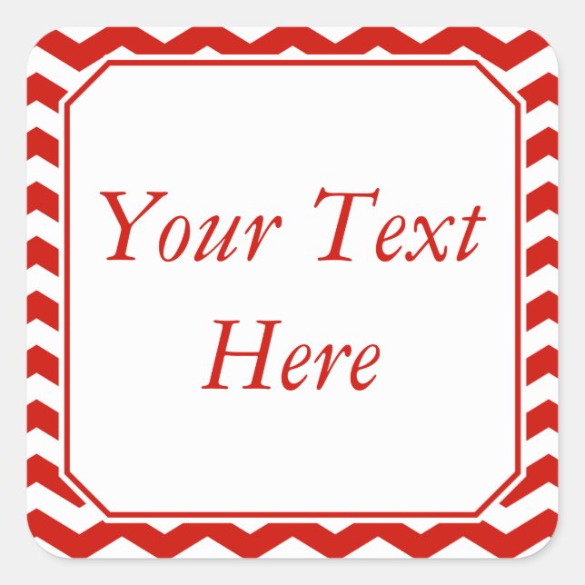 Röda och vita etiketter eller etiketter med Anpass (Framsida)