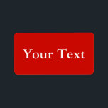 Röda och vita etiketter eller etiketter med Anpass Adressetikett<br><div class="desc">Dessa etiketter på personligen har vit text på körsbärsröd bakgrund. Du kan använda de här anpassningsbarna som presentkort,  favoritetiketter för bröllop eller anpassa dem för andra evenemang eller tillfälle. Texten kan anpassas på produktordersidan. Se till att kontrollera de samordnande anpassningsbarna,  kort,  stationära och andra True Red-produkter i vår butik.</div>