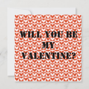Röda och vita hjärtan Valentine mönster
