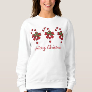 Röda och vita julgodisbitar & Anpassad text T Shirt