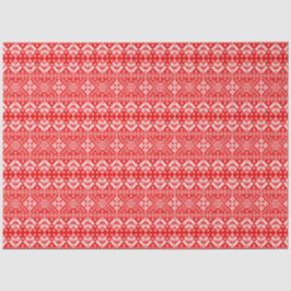 Röda och vita julmässan Isle Mönster