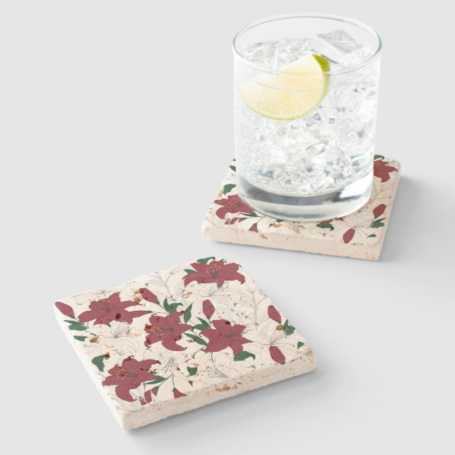 Röda och vita jultomter stenunderlägg (Sidan)