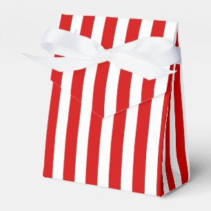 Röda och vita kandiser rand presentaskar