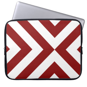 Röda och vita kronor laptop sleeve