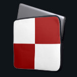 Röda och vita rektanglar laptop sleeve<br><div class="desc">Två röda rektanglar och två vita rektanglar bildar en kontrollerad mönster i denna rena digitala design. Den vita bakgrunden är genomskinlig, så du kan ändra den om du vill. Klicka bara på knappen "Anpassa den!" och välj sedan "Utskriven bakgrund Färg" i sidlisten. När du är klar klickar du på Lägg...</div>