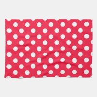 Röda och vitpolka dots
