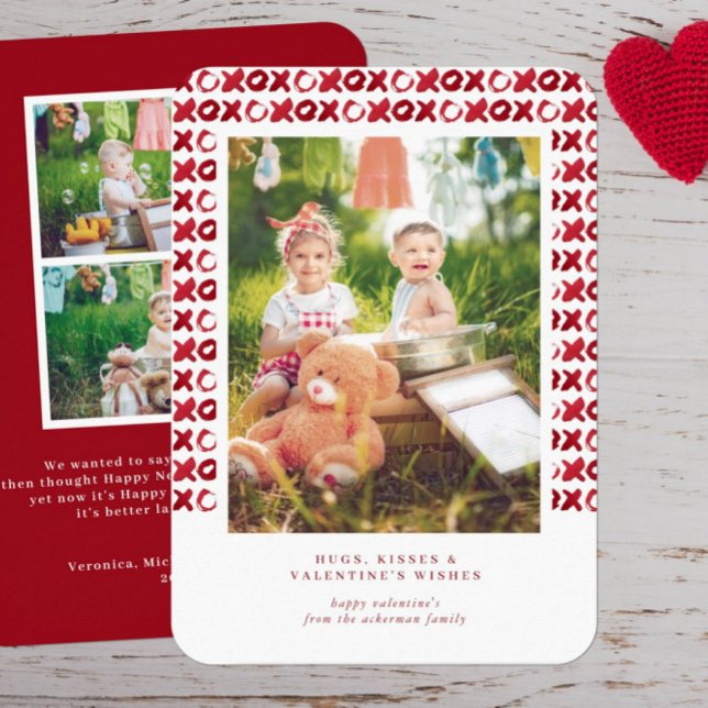 Röda oljor | Valentine Önskemål Photo Card Inbjudningar (Skapare uppladdad)