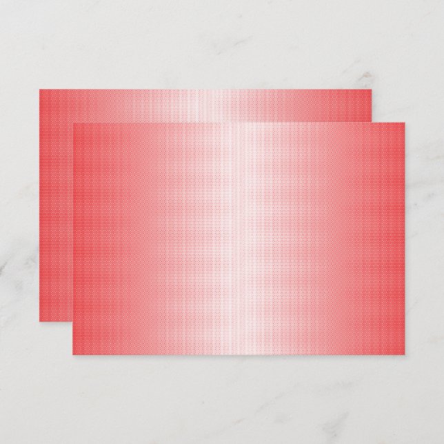 Röda, orange och rosa penseldrag blandas samman  tack kort (Fram/baksida)