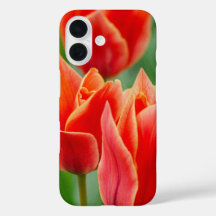 Röda Orange Tulpaner iPhone 16 Fodral