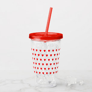 Röda örter Akryltumbler - Anpassade Take Away Mugg