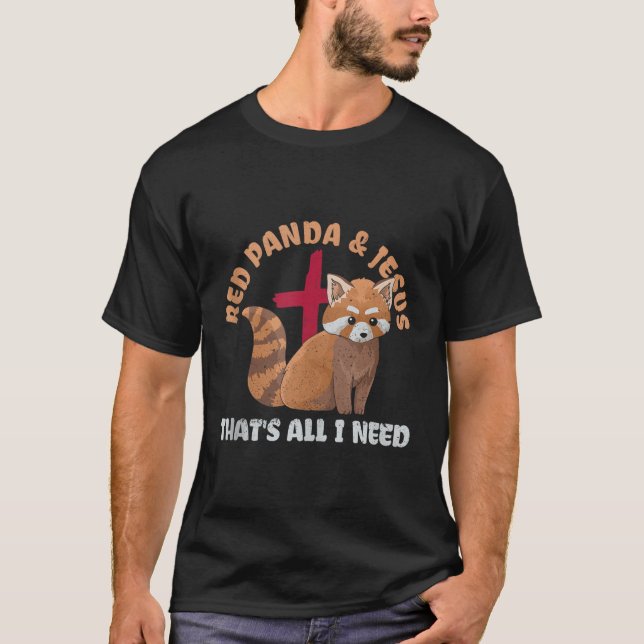 Röda panda för en röd pandaexpert t shirt (Framsida)