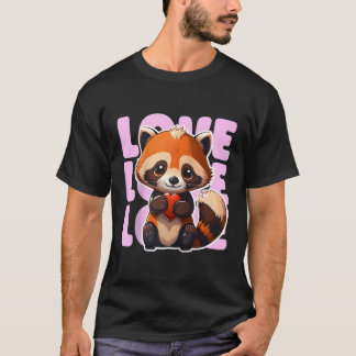Röda panda Kärlek-fläckar, rödpanda, rödbrud T Shirt