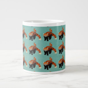 Röda panda och Uggla Mugg Jumbo Mugg