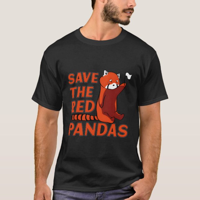Röda panda Röda panda-citat för T Shirt (Framsida)