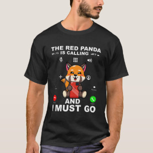 Röda panda Röda panda-citat för T Shirt