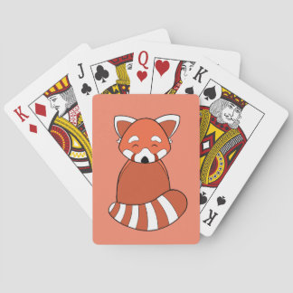 Röda panda-spelkort casinokort