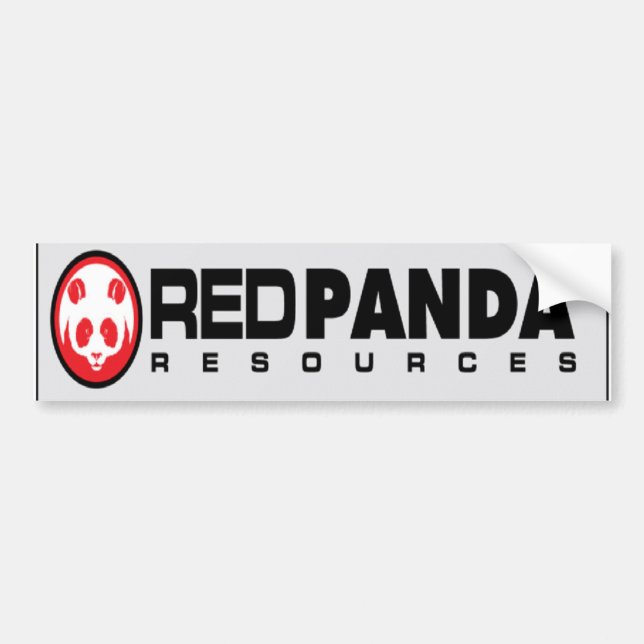 Röda Pandaresurser Bildekal (Framsidan)
