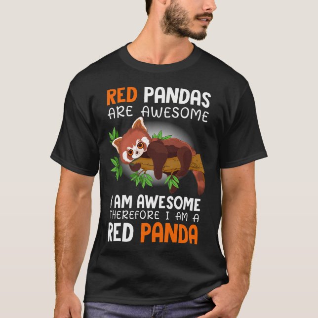 Röda Pandas Är Fantastiska Jag Är Fantastisk Därfö T Shirt (Framsida)