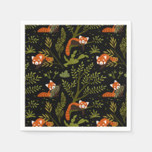 Röda Pandas i den svarta skogen