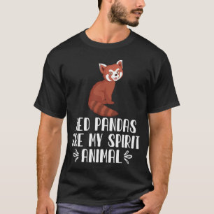 Röda pandor är mitt själsska djur t shirt