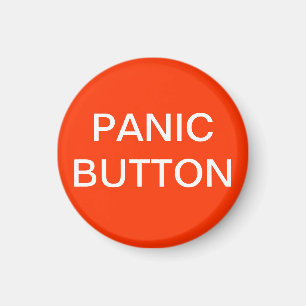 Röda PanicButton Magnet