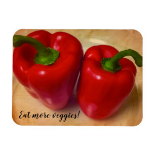 Röda paprika från bild Perfekt Magnet