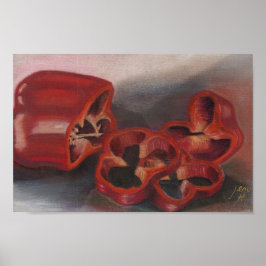 Röda paprika poster