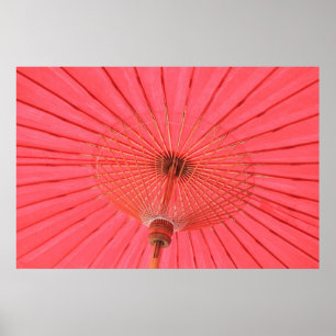 Röda paraply poster