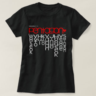 Röda Pentagon T Shirt